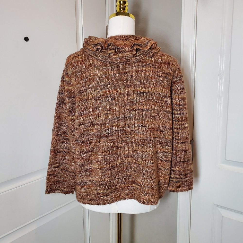 Ruby Rd. Brown Rust Women's Ruffle Button Front C… - image 2